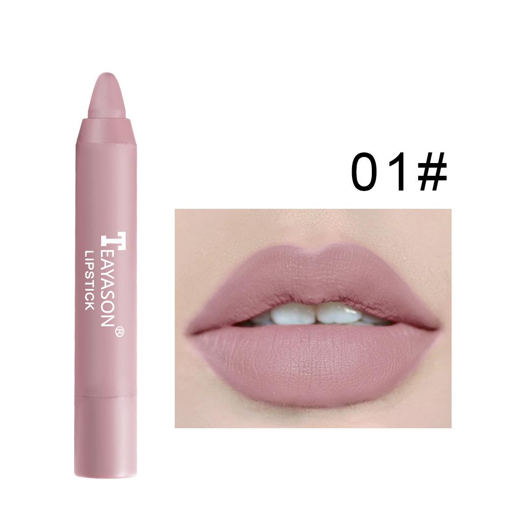 TEAYASON Matte Moisturizing Lip Gloss - Easy-Apply Rotating Lipstick Pen