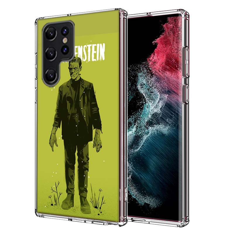 Horror F-Frankenstein Capa Phone Case For Samsung S26 Ultra S25 Edge Galaxy S23 S21 S20 S24 FE S22 S10 Plus Cover Clear TPU Shel