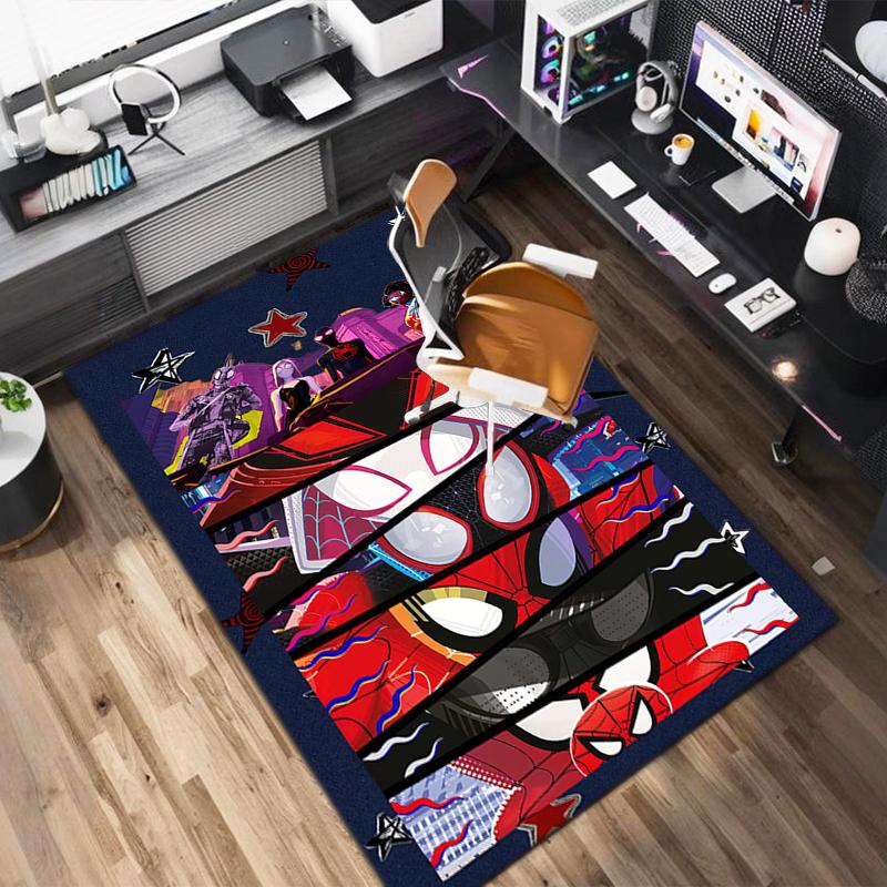 1PC Spider-Man Rug - home decoration Carpet For Living Room Bedroom Flooring Computer Chair Area Rug