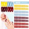 96pcs Coffin Ballet Full Cover Nail Tips Mix Color Fake Nials New Press on Nails  Woman DIY Nail Art