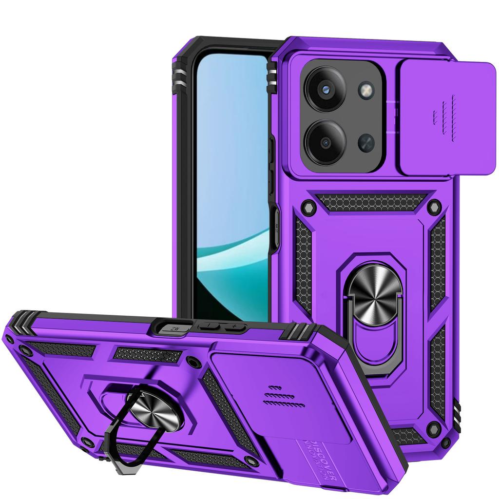 Anwendbar für Xiaomi Redmi 15C militärisches Schiebefenster Handyhülle Redmi 14C Halterung Redmi Turbo4Pro Schutzhülle