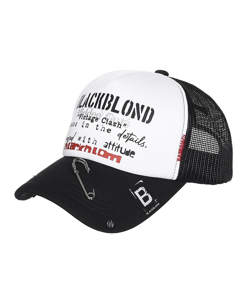 BLACKBLOND Vividi Vintage Clash Trucker Mesh Cap (Black)