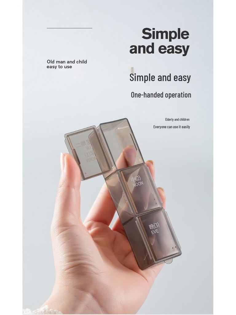 Compact Multi-Color 7-Day Pill Organizer with 21 & 28 Compartments