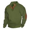 Spring and Autumn Splicing Small Checked Men's Long Sleeve Casual Top Embroidered Cardigan Pullover Sweater