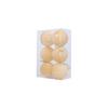 6Pcs/set Shatterproof Flocked Christmas Ball Pendant Xmas Tree Hanging Ornament  Home New Year Decor