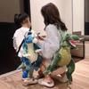 Creative Plush Dinosaur Doll 3D Animal Dinosaur Bag Cartoon Dinosaur Backpack  Parent Child