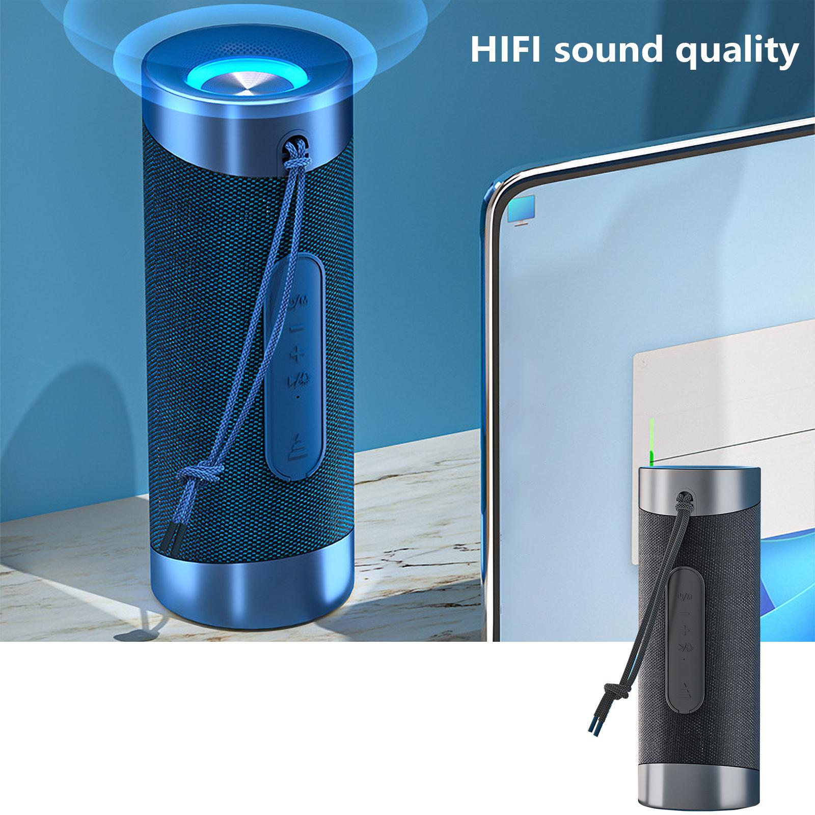 

Легкий портативный музыкальный плеер для путешествий, совместимый с Bluetooth, 5.2-канальный громкоговоритель для развлечений на открытом воздухе чёрный
