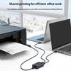 Multiple PC Printer Connector USB 2.0 Connection 20.7MB/s Transfer Rate Space Saving Device With Condition Light For Shared Workstations