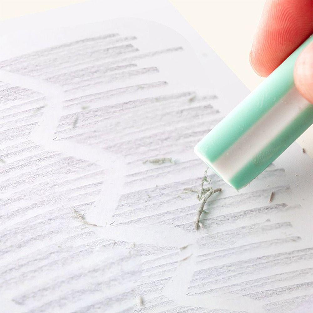 5PCS/Set Pen Shape Eraser Without Leaving Marks Rubber Eraser New Student Stationery  School Office