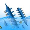 Aquarium Luftpumpe Schlauch Splitter Luftverteiler Einstellbare Tracheal Shunt Einzigen Loch Sauerstoff Booster Pumpe Adapter Zubehör