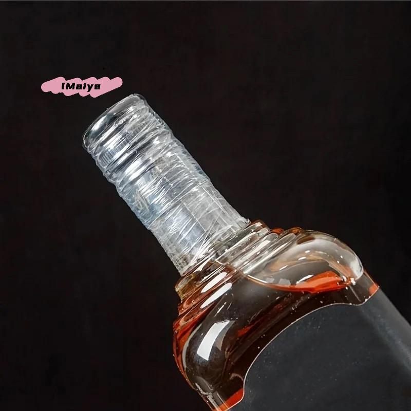 Stretch Bottle Sealing Film for Wine Jar - Anti-Leakage Anti-Aging Volatilization Old Wine Preservation Wrap for Bottle Mouth
