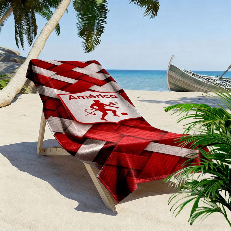 America de Cali Print Beach Towel, Large Soft Quick Dry Towel for Beach Camping Swimming