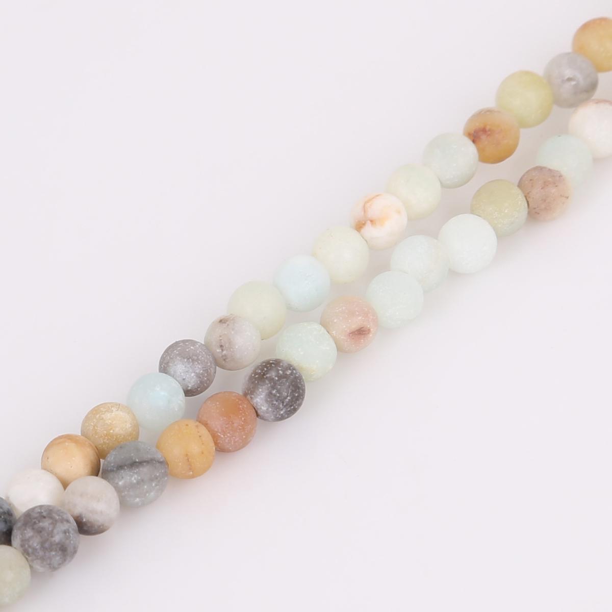 

4-12 мм/32-93 шт. Натуральные круглые матовые амазонитовые свободные каменные бусины-разделители для изготовления ювелирных изделий своими руками 8mm 48pcs