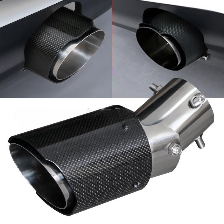 

Модифицированный настоящий выхлопной патрубок из углеродного волокна Регулируемый глушитель 63-89 мм из нержавеющей стали