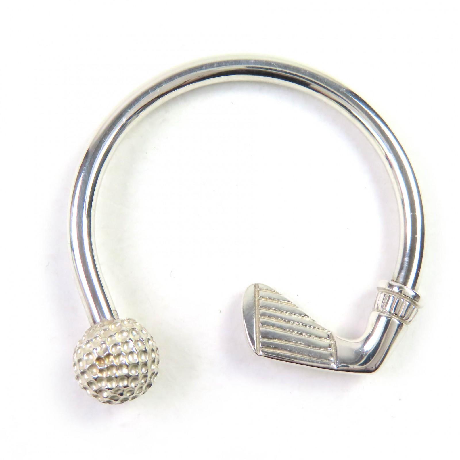 Отличный TIFFANY&Co. брелок Мотив Гольф брелок Серебро SV925 Женский Б/У