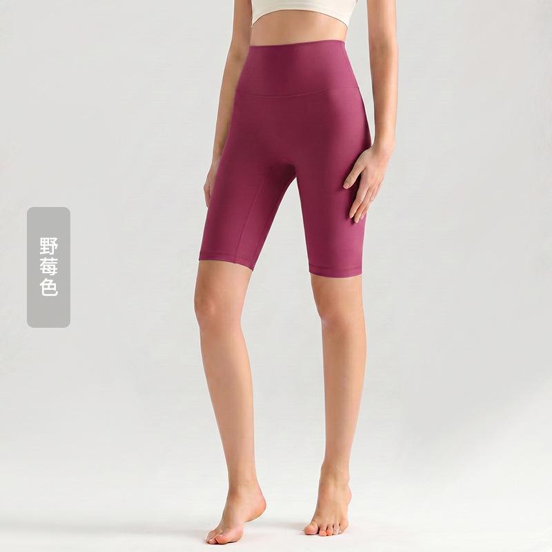Weiman cloud nude five-point yoga pants women's summer thin tight yoga clothes high waist hip lift fitness yoga pants