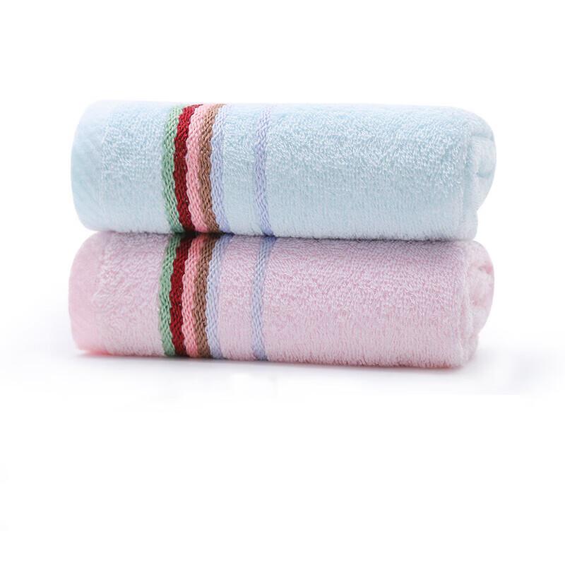 Однотонное хлопковое полотенце для взрослых Jieliya (2-Pack)