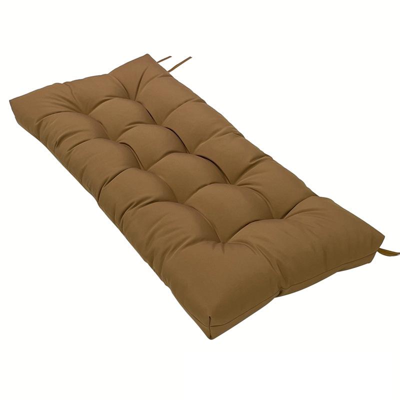 3 Seater Home Garden Lounger Bench Cushion Outdoor Patio Park Swing Chair Cushions Classic Solid Color Long Pillow Cushions