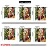 2pcs,2D Plane Printing Popular Curtains Christmas Dog Polyester (without Rod) Outdoor Decorations Ldeal for Bedroom Living Room
