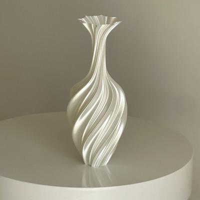 Kunst Abstrakt Vase Verdreht Vintage Blumenarrangement Dekoration Schmuck Nordic Minimalistisch Ins Stil 3D-Druck Leichter Luxus