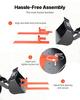 Pallet Forks, 907 Kg Clamp On Pallet Forks, 109 Cm Total Length Heavy-Duty Quick Attach Tractor Fork Compatible with Tractor Attachments, Loader