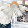 Elegant Faux Collar for Blouse Skirt Detachable False Collar Half Shawl Women Girl Dress Decorative Collar Half Shirt