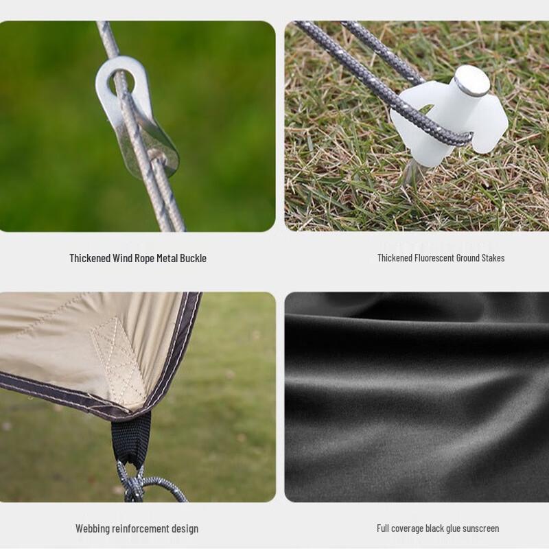 Camping Reflective Guy Ropes Set