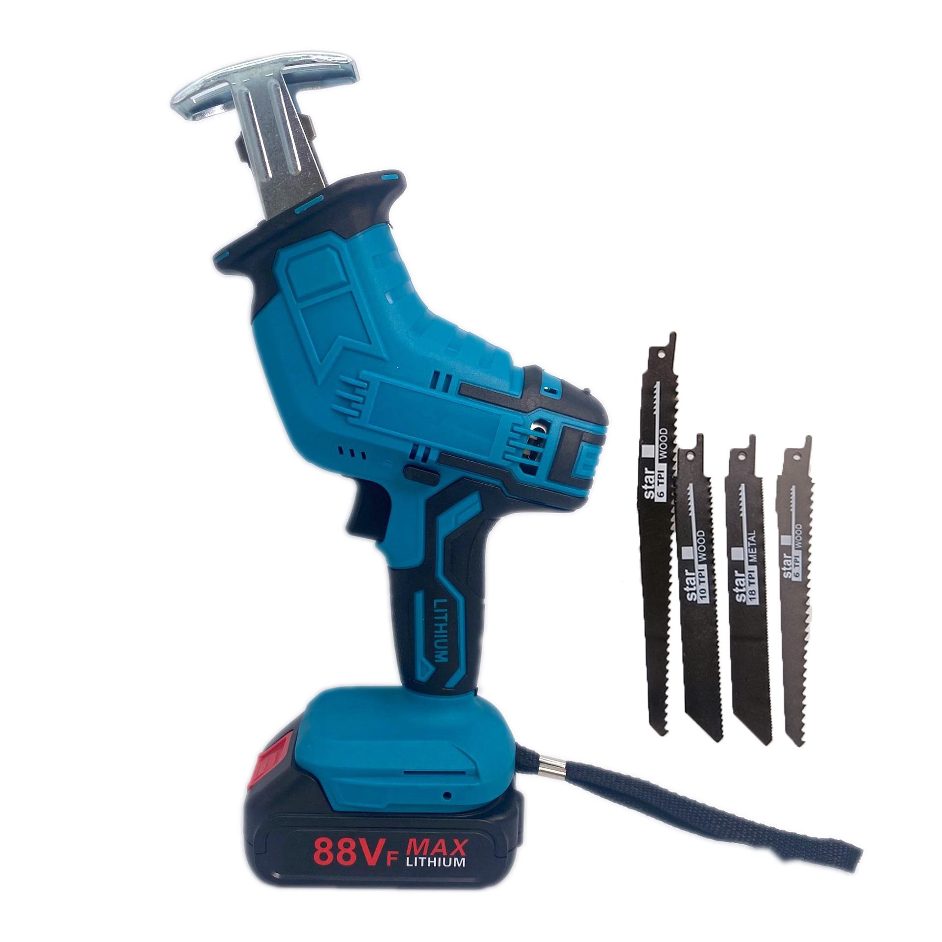 

Электрическая сабельная пила синий