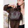 2026 Genuine Leather Cowhide Women's Bost Single-shoulder Bag Europe Style Versatile Retro Commuter Crossbody Bag Lady Handbag