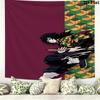 Demon Slayer Wall Tapestry Aesthetic Wall Hanging Printed Fabric Blanket Decorative Tapestries For Bedroom Living Room Home Decor