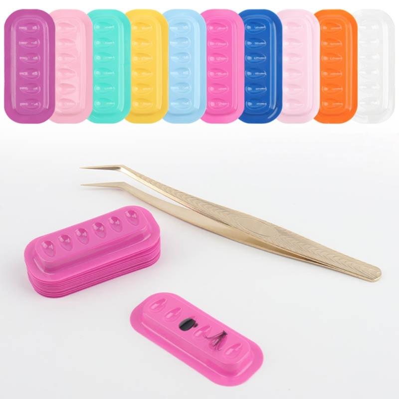 100pcs Eyelash Glues Holder Tray Silicone Palette Accesories For Makeup Artists And Lash Extension Accessories