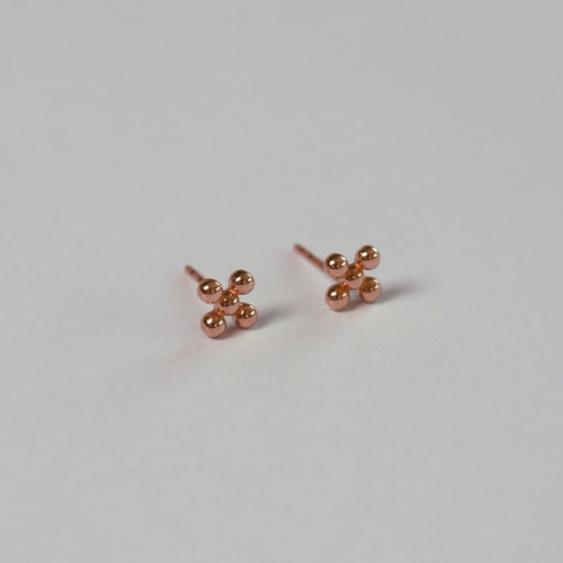 Less Is More 14K Gold Dots Earring