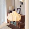 French Medieval Fabric Small Chandelier E27 Bedroom Print Living Room Light Restaurant Bar Decor Solid Wood Pendant Lamps