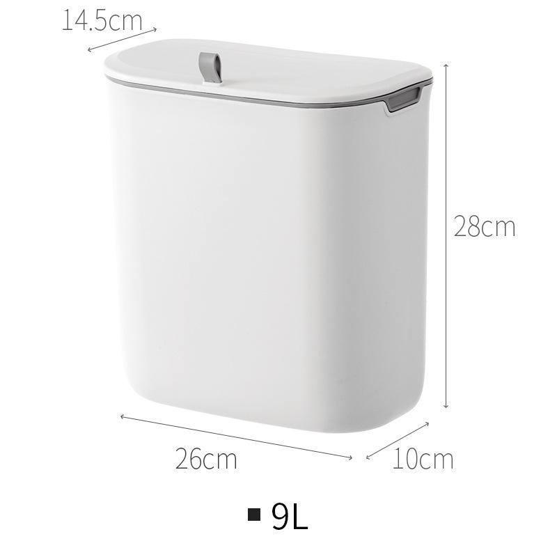 Liheng Wall-Mounted Kitchen Trash Bin with Lid