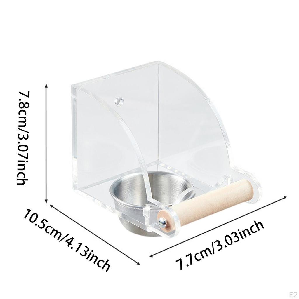 Bird Feeder Food Bowl Cup Container for Small And Medium Birds