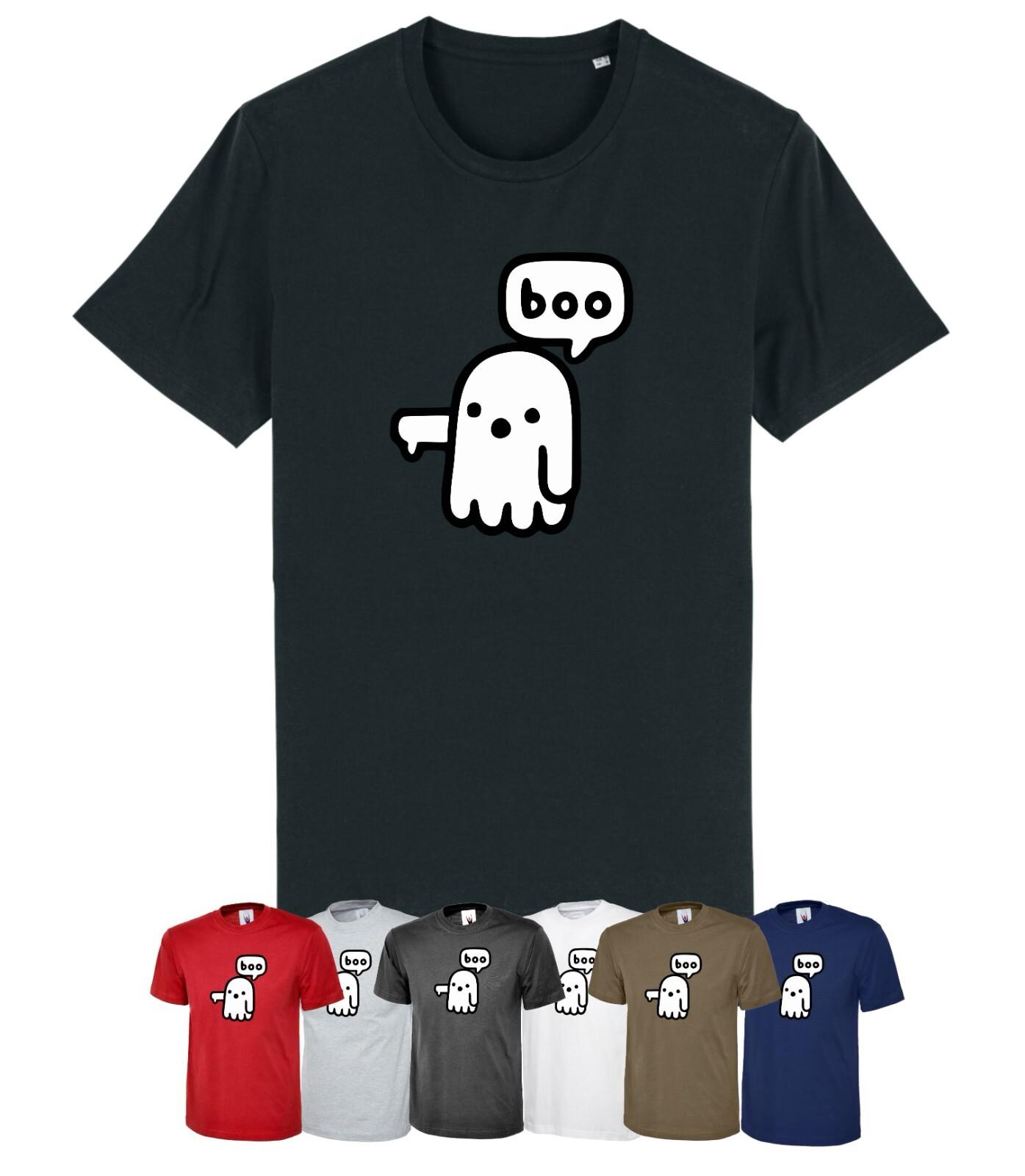Unisex BOO GHOST Funny Gift Scary T-Shirt Mens Womens Tees Top Halloween Outfit T Shirt Mens Womens Tees Top TOP XL