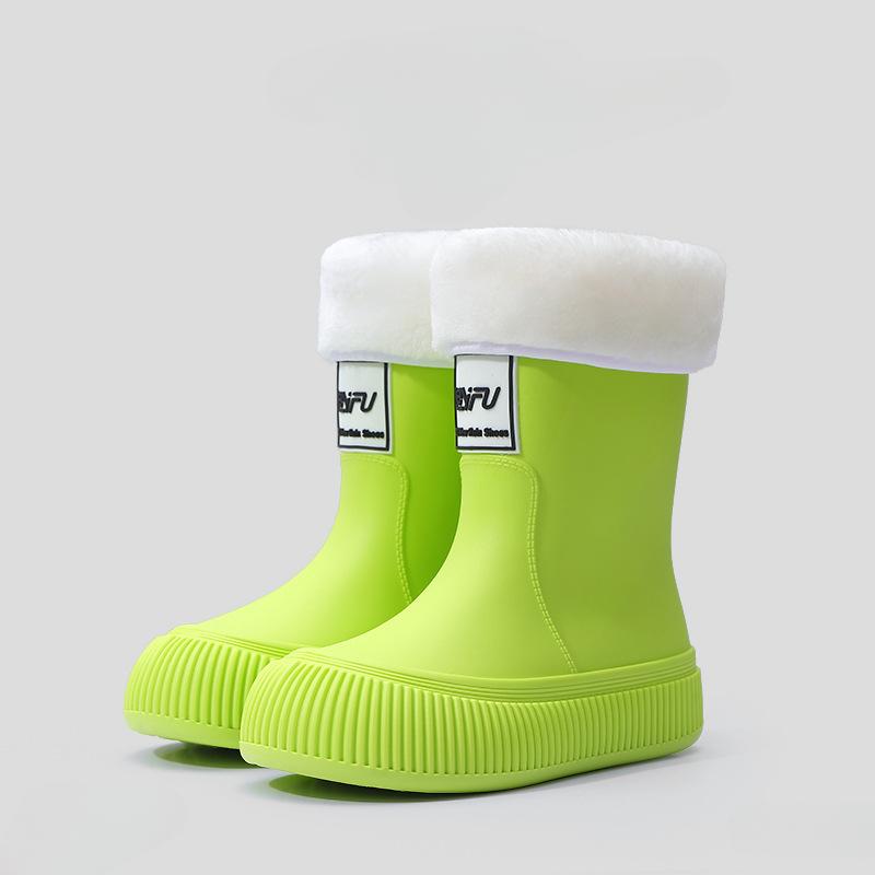 Bottes de pluie pour femmes, antidérapantes, tendance, légères, souples, chaussures de pluie, de pêche en plein air, semelles épaisses, chaussures imperméables, mode, confortables