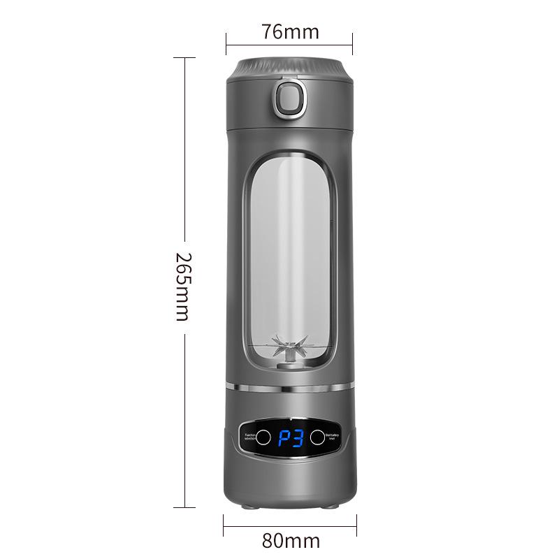 

Rechargeable Portable Juicer Cup - Large Capacity Ice Crushing Fresh Juice Cup for Students сірий колір