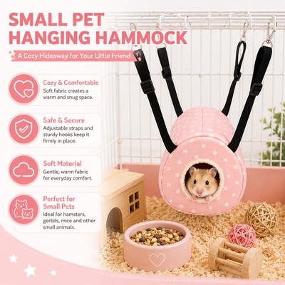 Little Pet Hammock Suspended Comfortable Breathable Lizard Crawling Pet Shelter Anti-Biting Protection Durable Pet Supplies