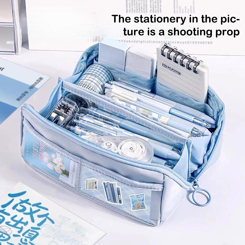 Pencil Bag For School Students With Large Capacity Multi-Functional Pen Case Boy Girl Stationery Holder Bag Matching Pencil Case