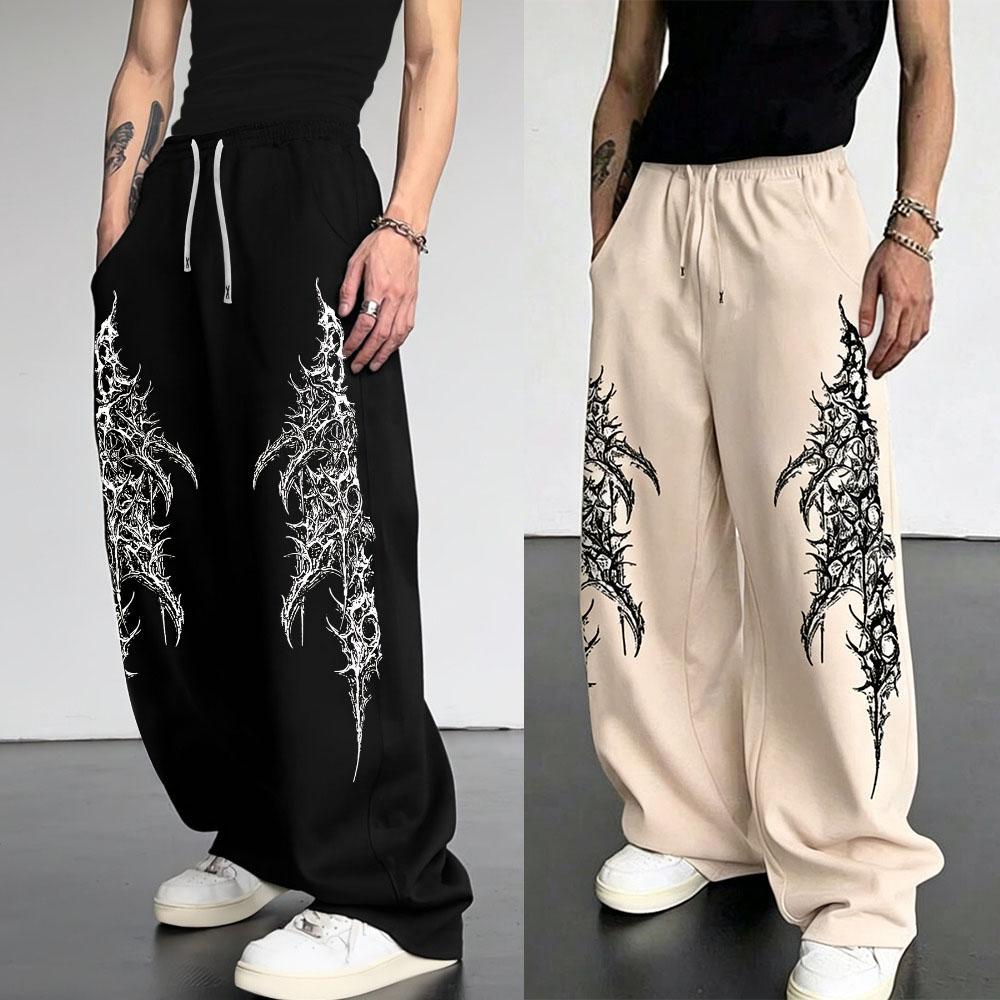 Europäische und Amerikanische Herren Freizeit Sport Gerade Hosen Street Trend Kordelzug Taille Jogginghosen