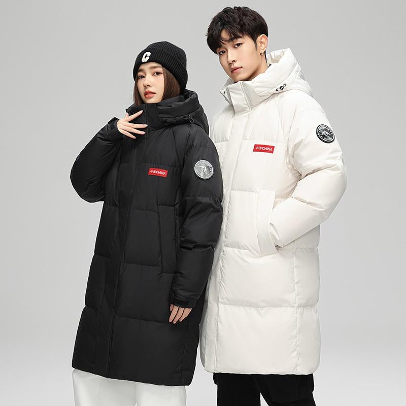 Outdoor Mountain Down Jacket Unisex Winter Couples Hooded Warm Coat