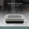 Disposable Black Rectangular Bento Boxes