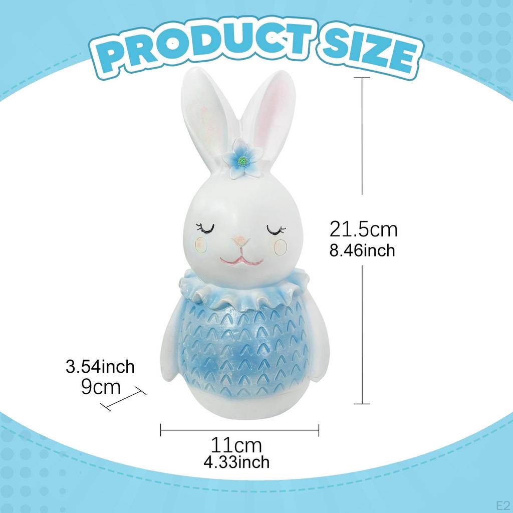 Statue Bunny Sculpture Collection Art Craft Housewarming Gift Easter Table Decoration Resin Figurine