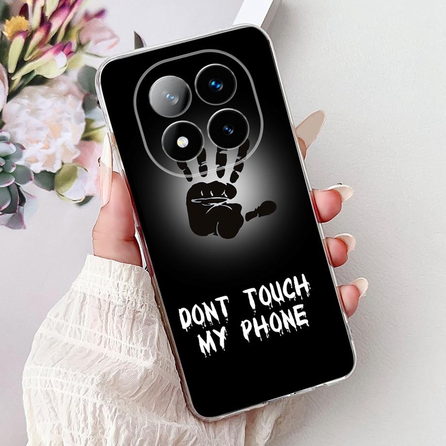 Soft Liquid Silicone Back Cover For Xiaomi Redmi Note 14 Pro Plus Phone Case Marble Gothic Style Bumper For Redmi Note 14 4G 5G