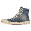 (WMNS) Paris High Top Sneakers 'Blue Destroyed Denim and Rubber' Women's 688756W3RCL4090