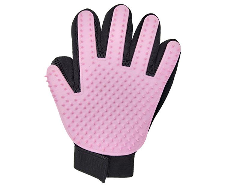 Pet Hair Removal Grooming Glove Double Sided Deshedding Brush for Dogs Cats Anti Static Massage Tool Cleaning Mitt Accessories