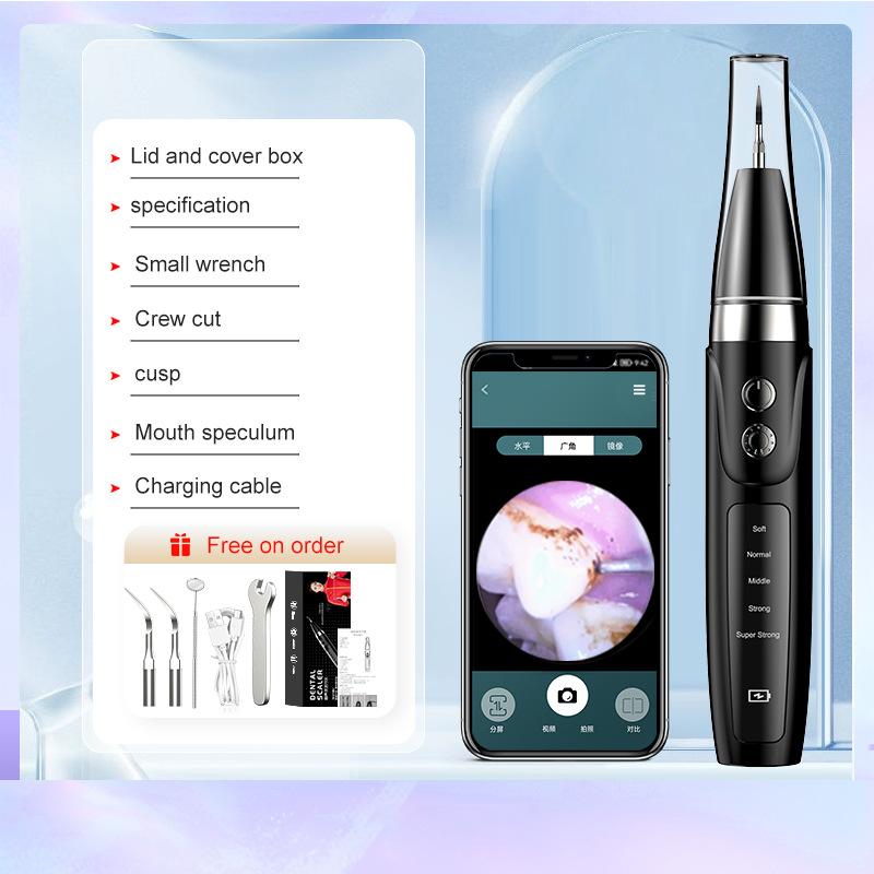 

HD Визуальный инструмент для чистки зубов Электрический инструмент для чистки зубов Чистка полости рта Ультразвуковой инструмент для чистки зубов