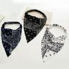 Bohemian Style Paisley Pattern Head Wraps Triangular Geometric Printed Hair Scarves Ethnic Fashion Outdoor Elastic Bandanas