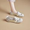 French ballet training shoes flat spring new lace-up breathable single shoes